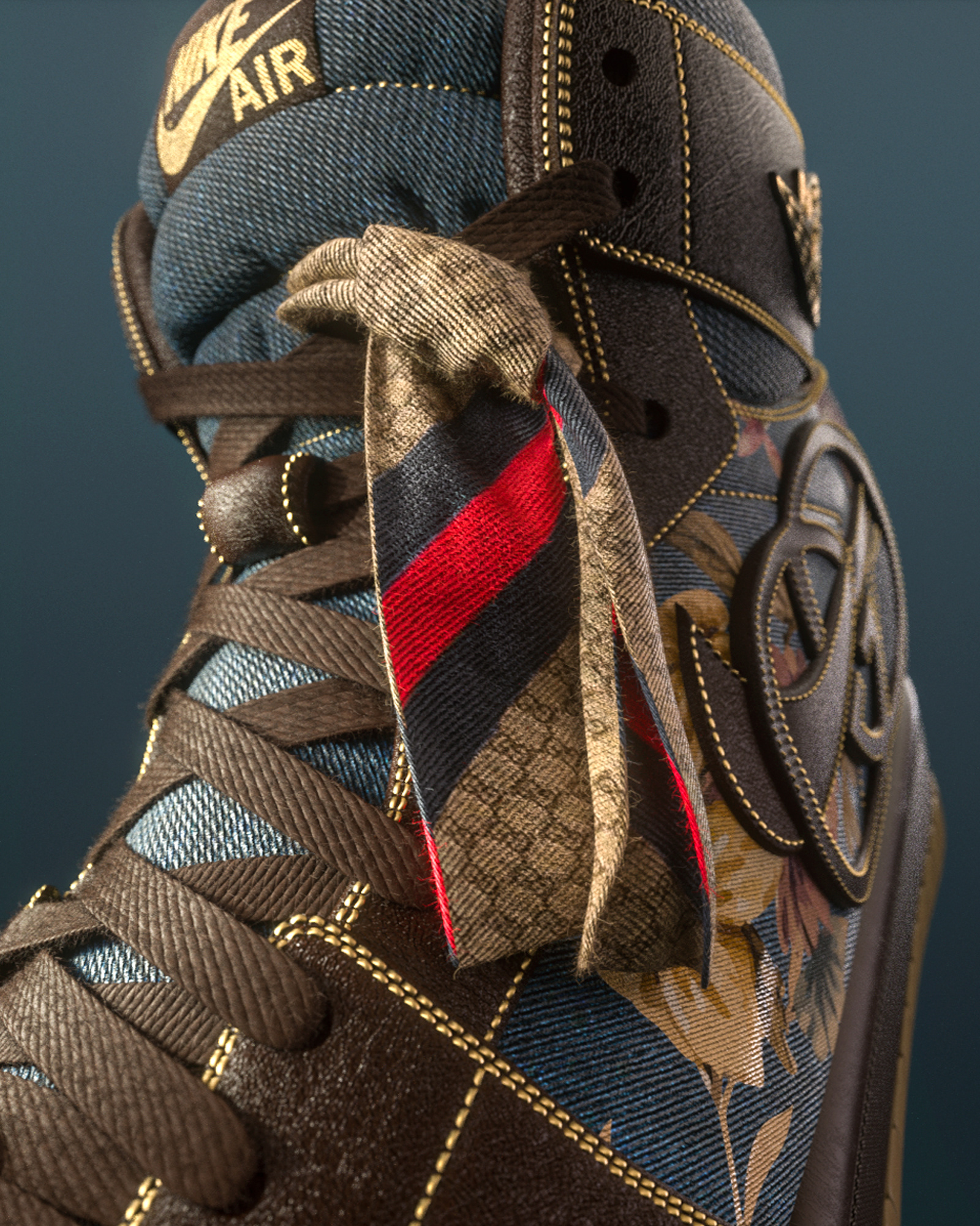 Nike Air Jordan 1 high x Louis vuitton | 3D model