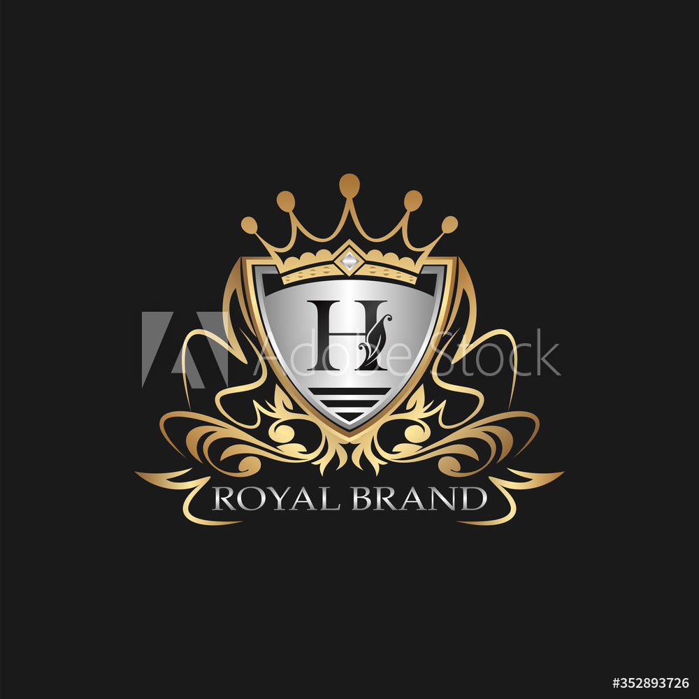 Shield Royal Brand H Logo Letter
