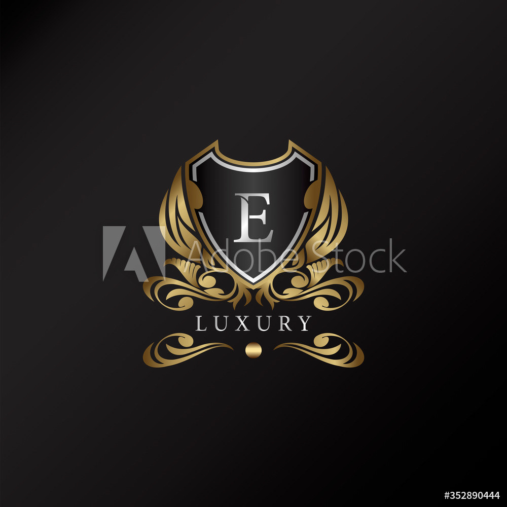 Gold Shield E Letter