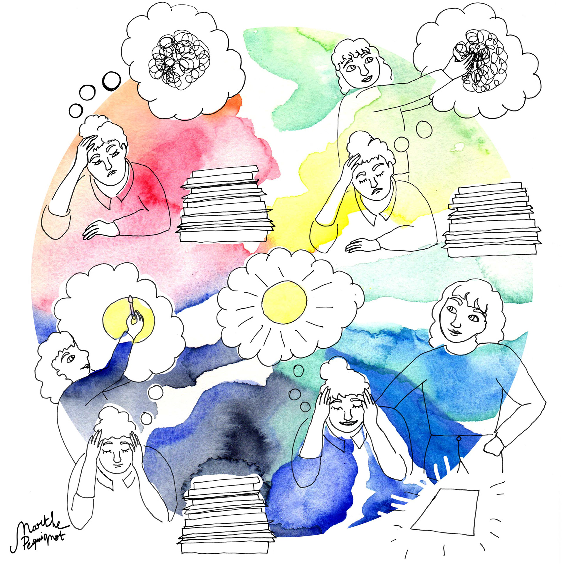 Marthe Pequignot Illustrations Et Logo Pour Amandine Scherer Sophrologue Marthe Pequignot Illustrations Et Logo Pour Amandine Scherer Sophrologue