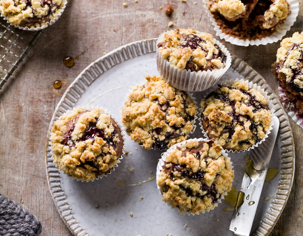 Lenaliciously - Kakao-Kaffee Muffins