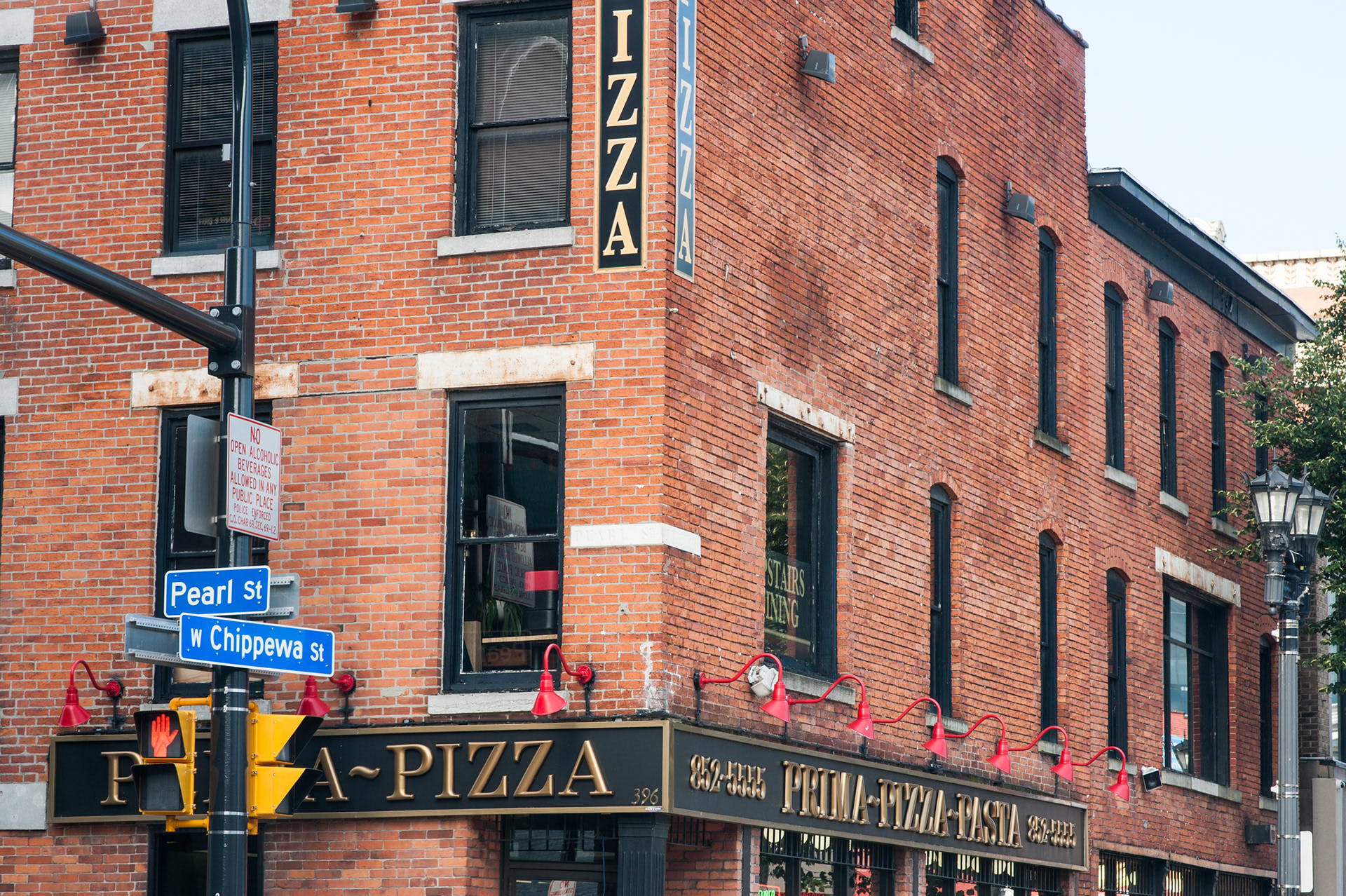 street signs on the corner of buildings