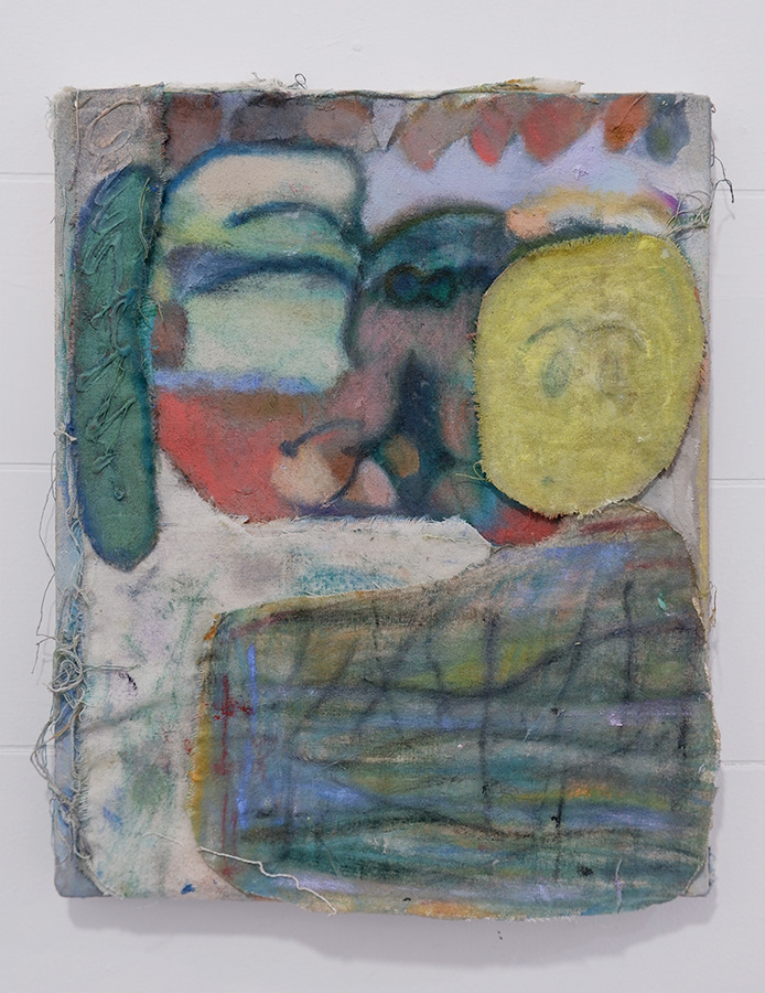 No.21 / title : 抱擁 / artist : 田内 泰生 / medium : 綿布、油彩 / year : 2020 / size : W270×H220×D20mm / price : ¥20,000-