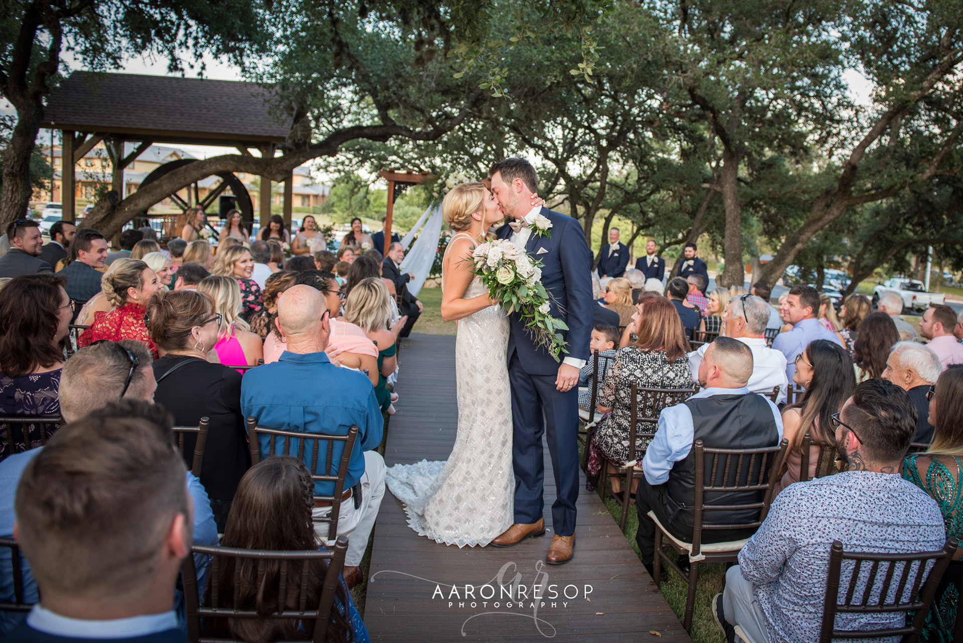 Wedding Day Photos taken in New Braunfels, TX by wedding photographer Aaron Resop @ Old Mill Resort