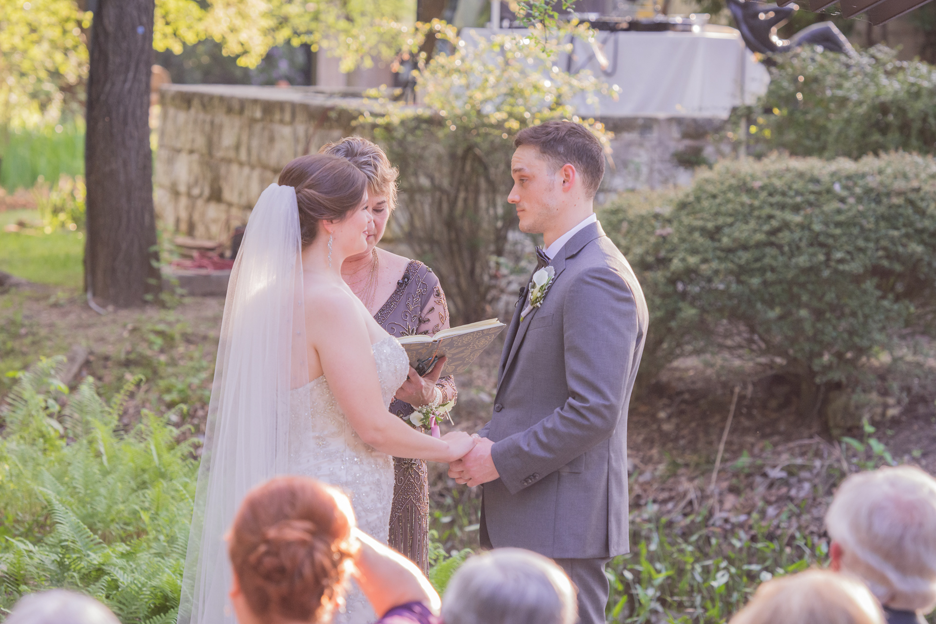 Wedding Day Photos taken in Austin, TX by wedding photographer Aaron Resop @ umlauf sculpture garden & Museum Austin TX 78704