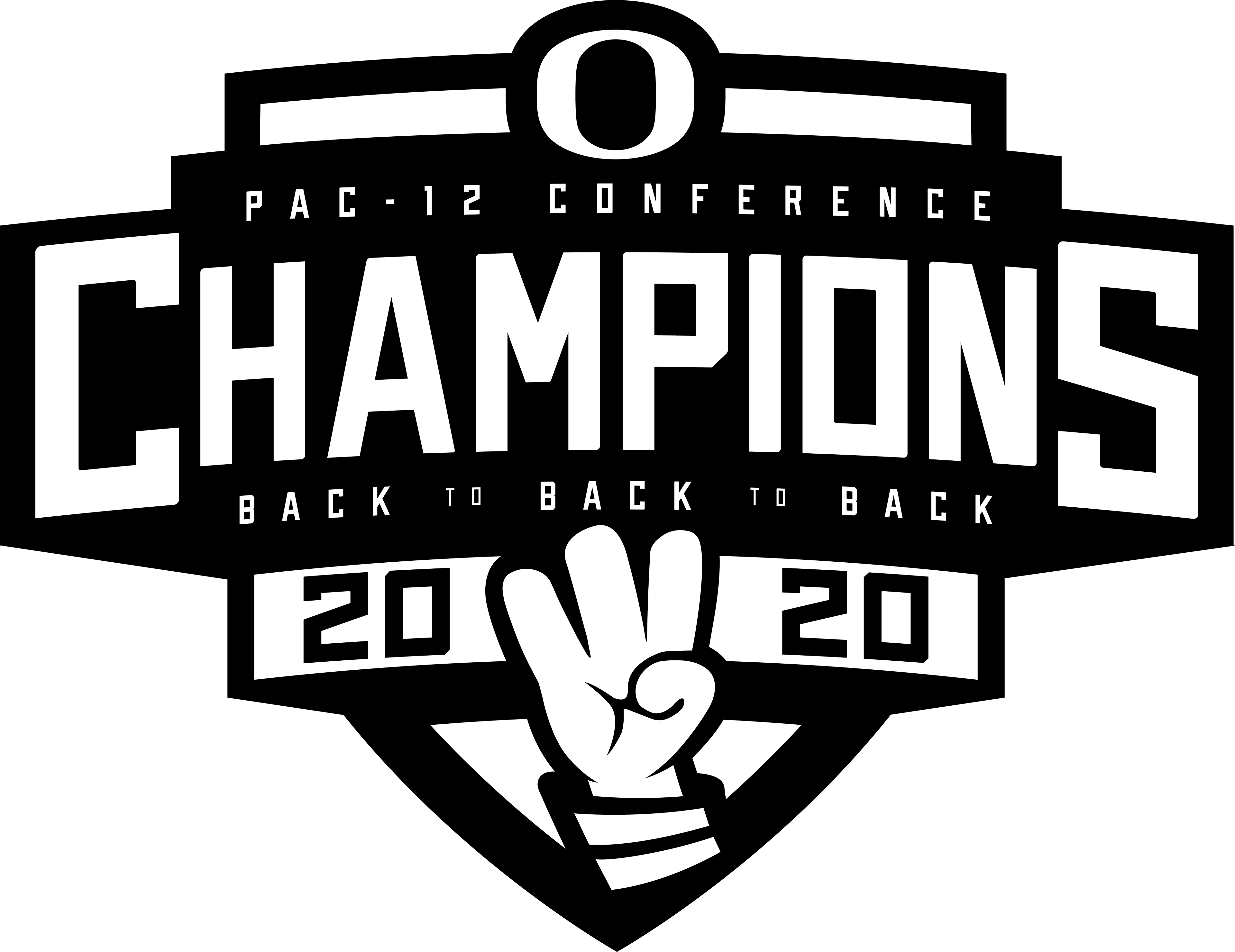 Ryan Greco Oregon Wbb Pac 12 Champs Logo Design