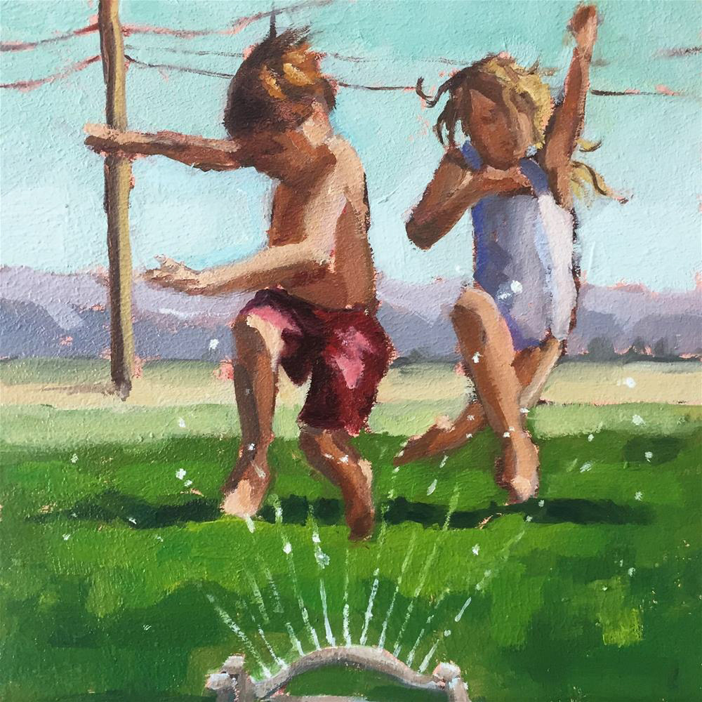 Running in The Sprinklers