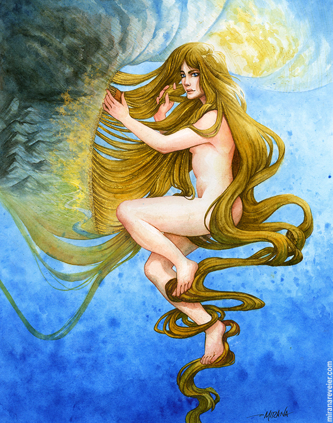 Weave Your Own Fate - Watercolor Painting