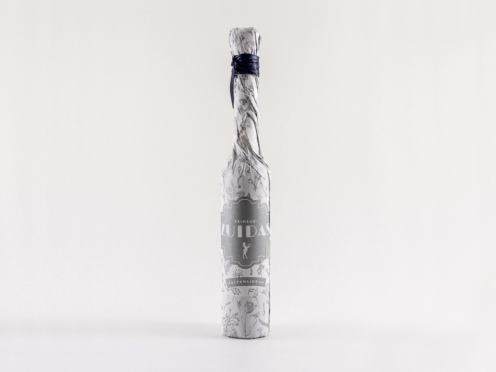 Tulip Liqueur bottle with wrapping paper