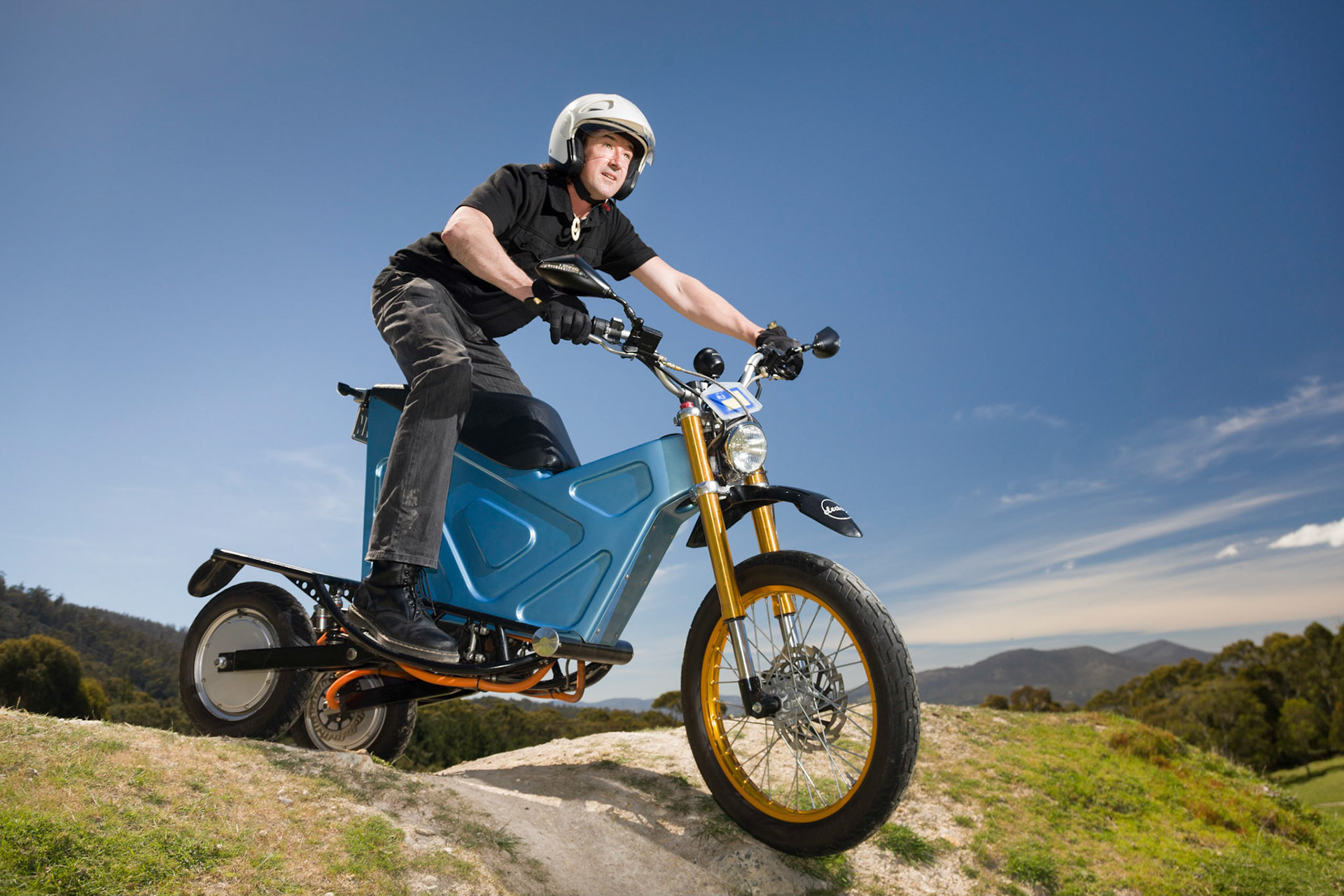 Simon Williams with his Deliver-E Trike