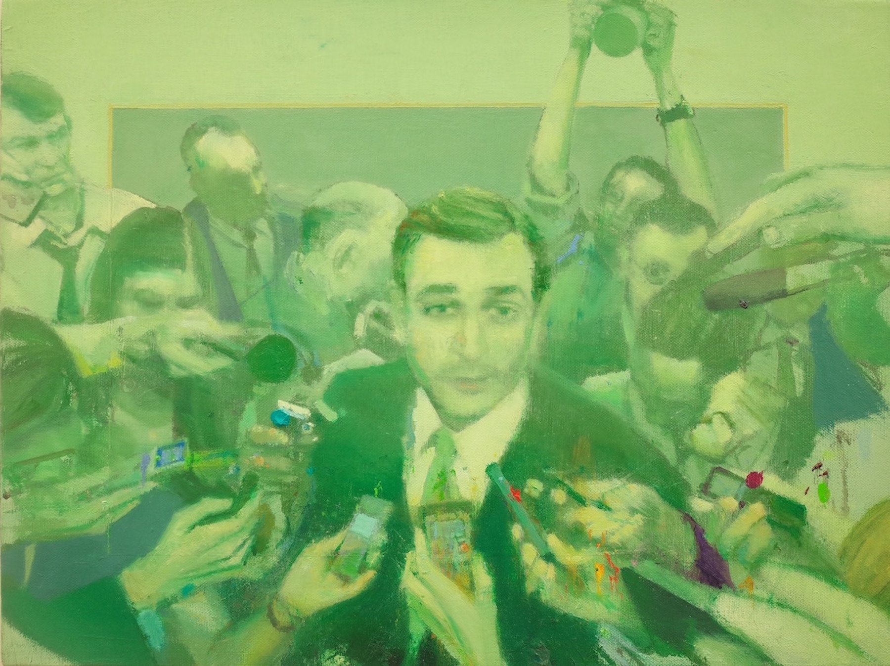 Senator, 2020, 9 7/8" x 9 3/4", oil on canvas