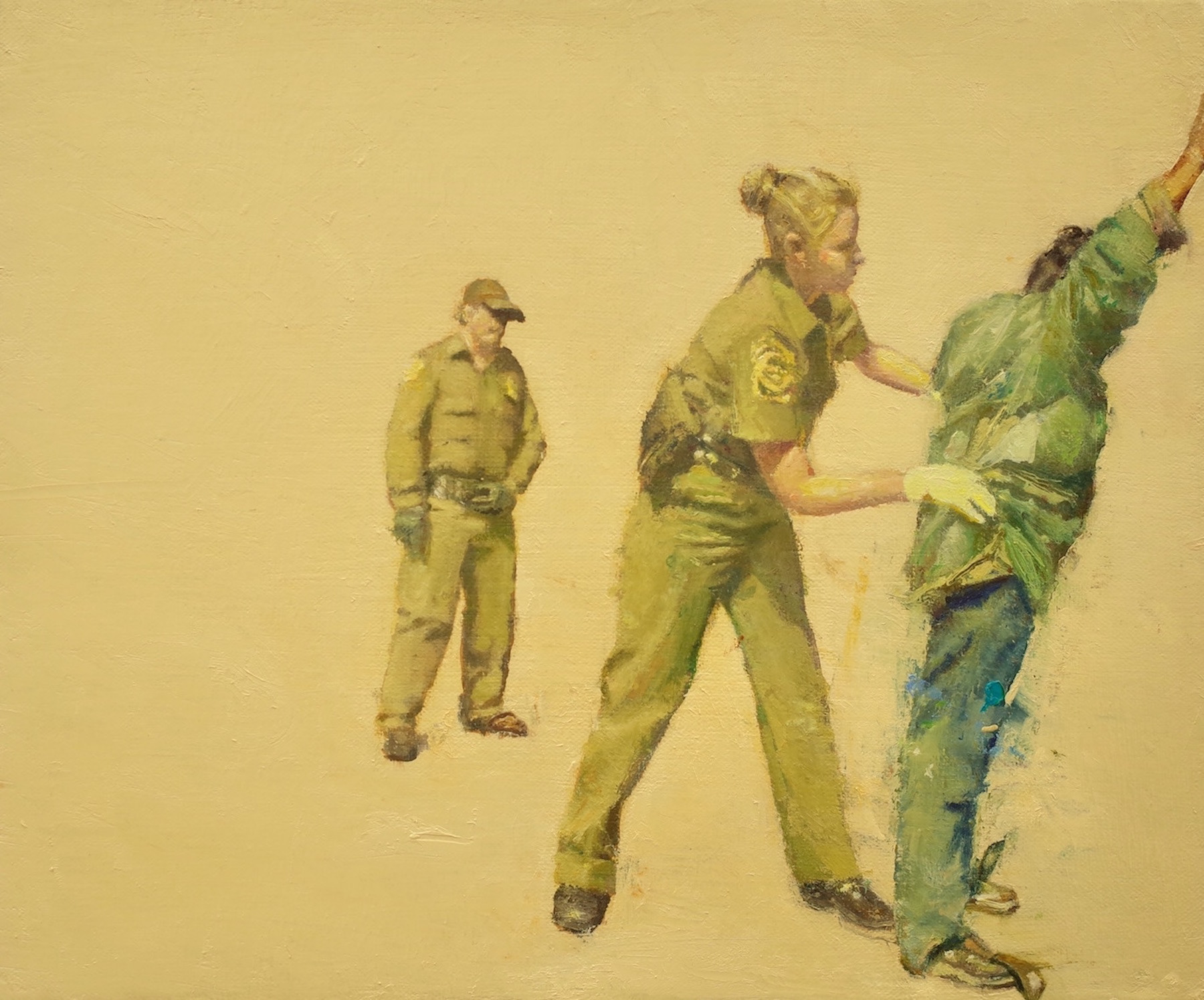 Border Patrol, 2020, 10 ” x 12”, oil on canvas