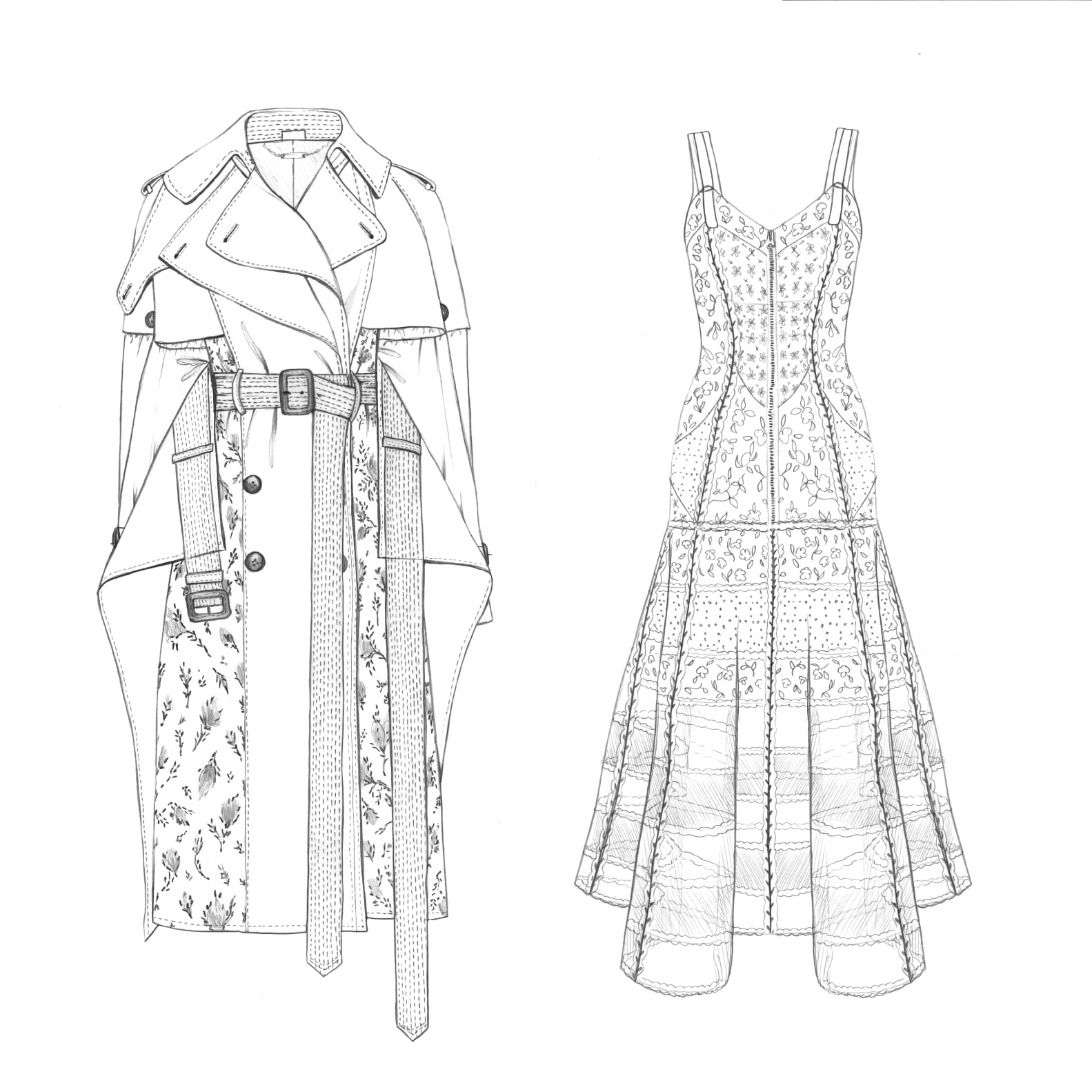 Laura Hickman - Fashion Technical Illustrations