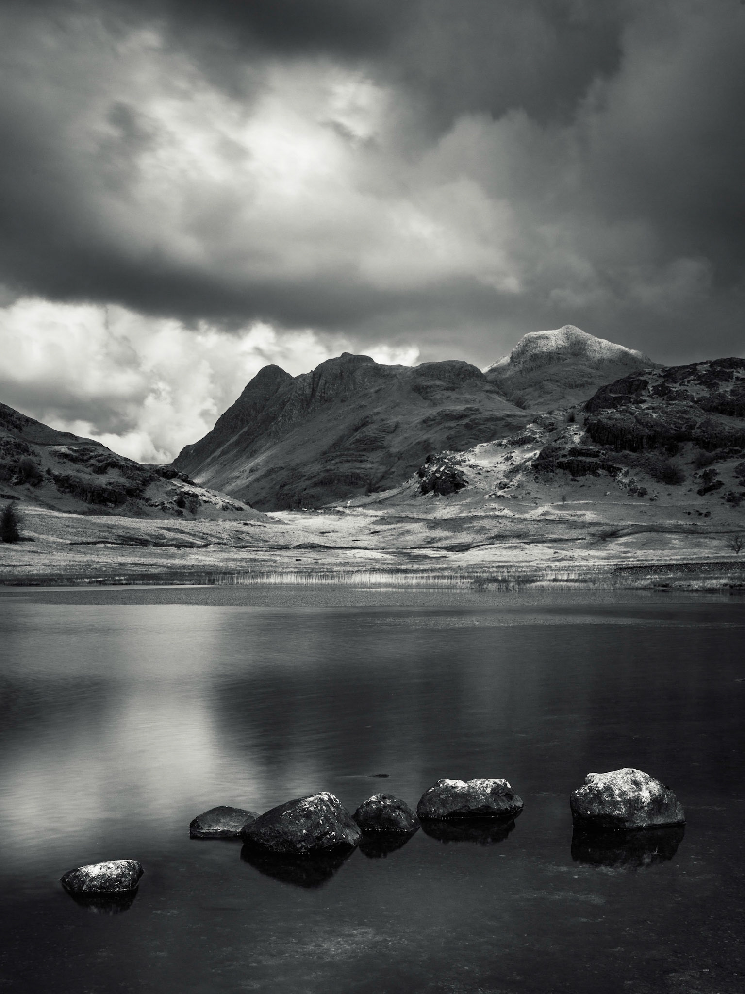 Langdales from Blea tarn