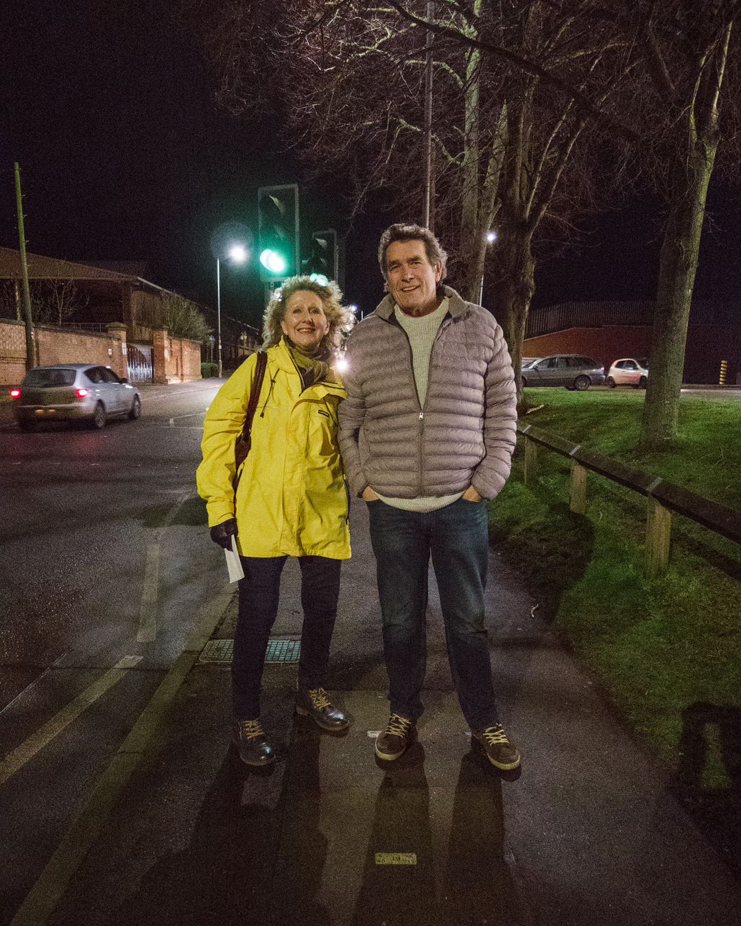 Day 044 / Geraldine & Clive: "I'm hoping for something to be sorted out for elderly people when they go into care. And also the NHS, more money being ploughed in." (Geraldine) "I'd agree with both of those. We could certainly do with some more police on the streets and tougher sentencing for those who attack policeman. There's no respect at all now for the law and I have to say, in some respects we've brought it on ourselves because of the way we deal with them. It would be good to see a little bit more protection for the police certainly." (Clive)