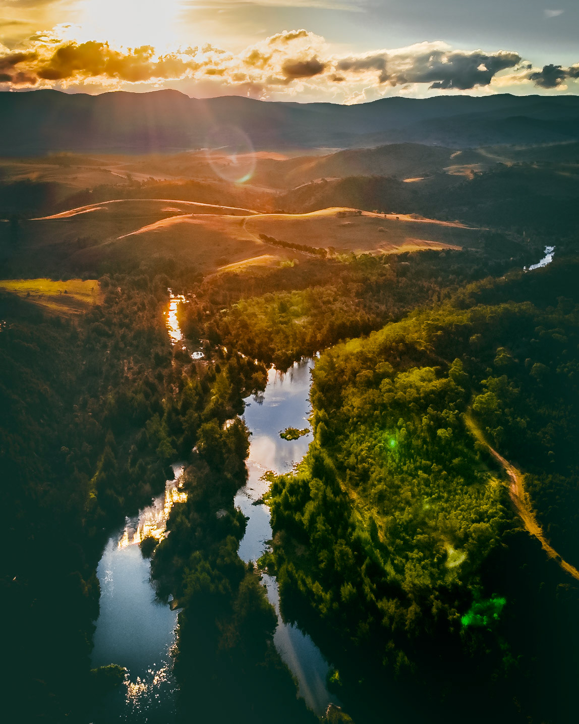Sunset at Shepherd's Lookout.Aerial view of last night's spectacular sunset. Bracketed exposures taken with a DJI Mavic Air, if you're interested in all that stuff! .