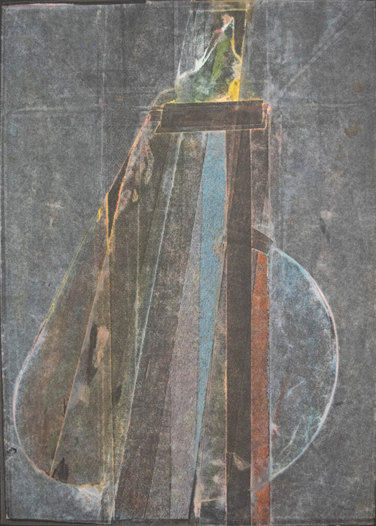 Klarika (1982) Monotype on black paper, 17 x 12 inches