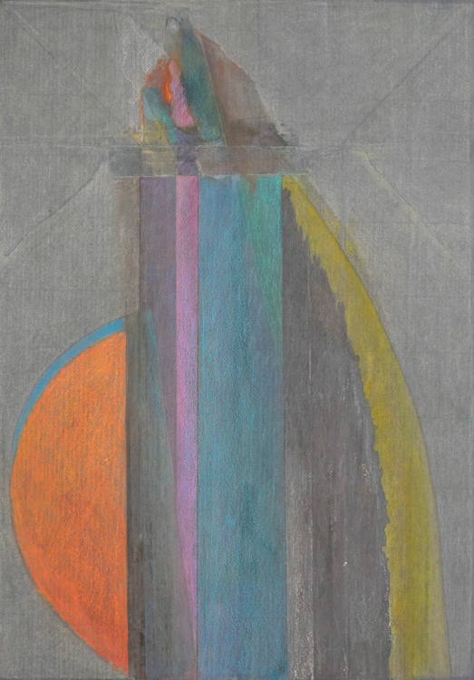 Fugitive (1992) Monotype with hand coloring, 17 x 12 inches