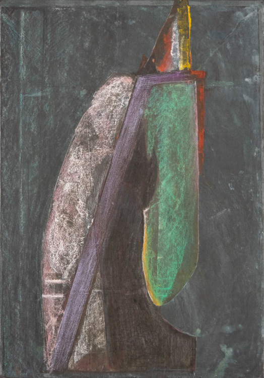 Arrangements concerning evidence (2), 1992 Monotype with hand coloring, 17 x 12 inches (1)