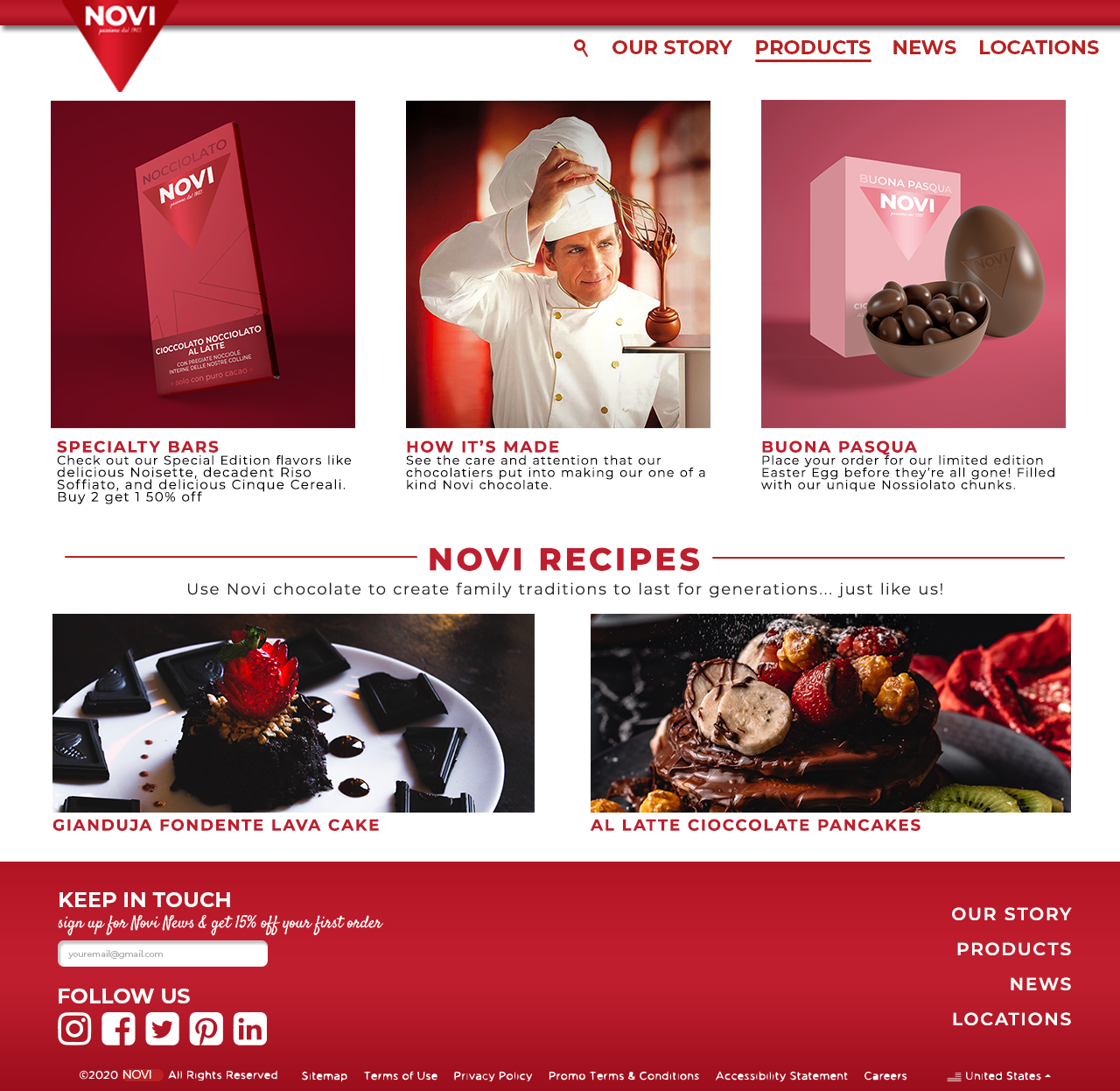 Products Page