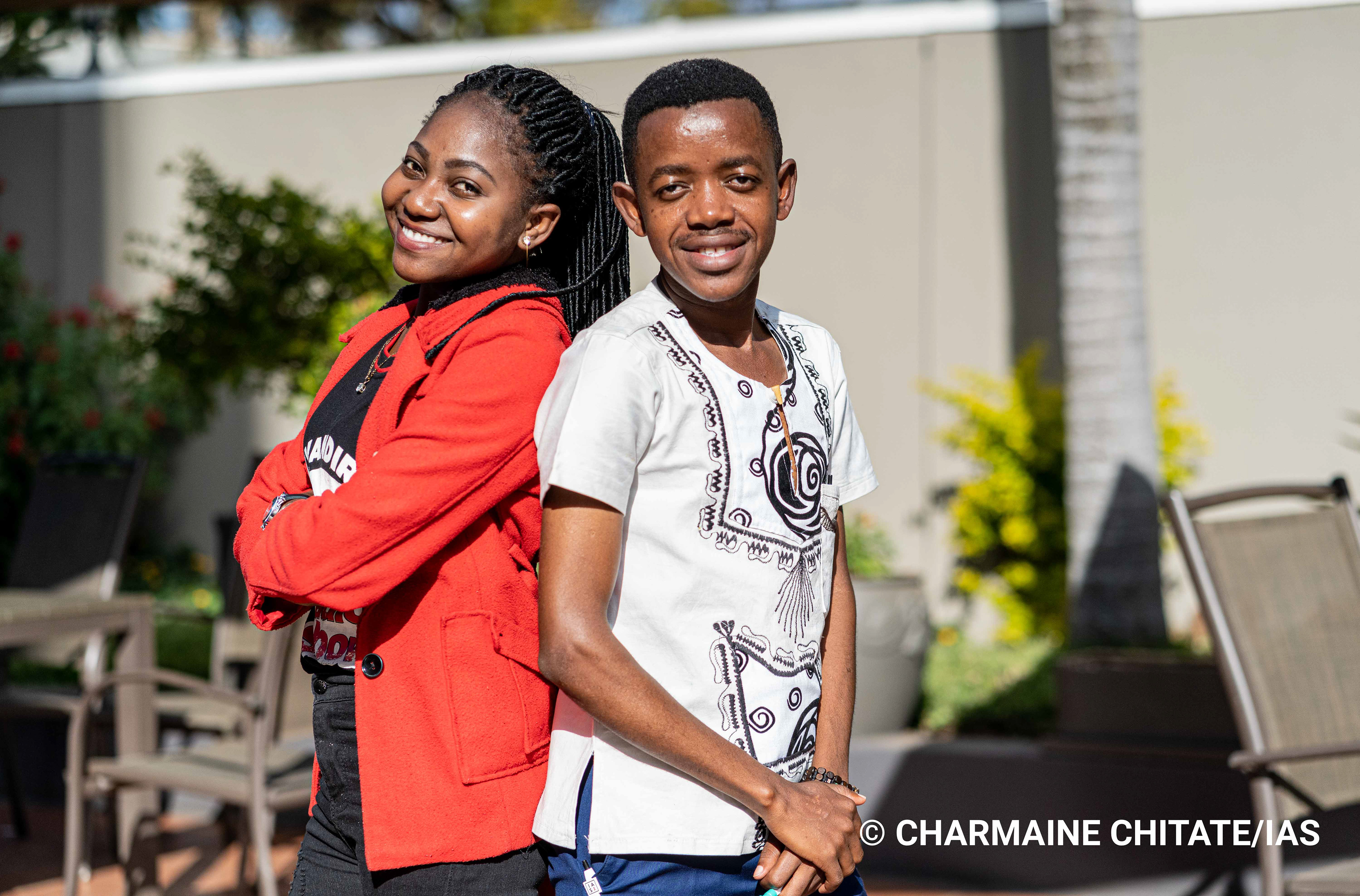(R) Phakamani Moyo succeeded Shanine Mushonga as the IAS Youth Champion for Zimbabwe. (Photographer: Charmaine Chitate/IAS)