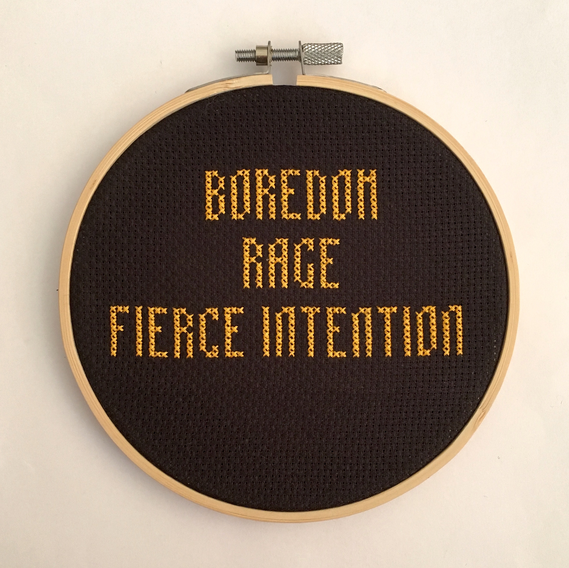 Huggy Bear 'Her Jazz' inspired embroidery hoop