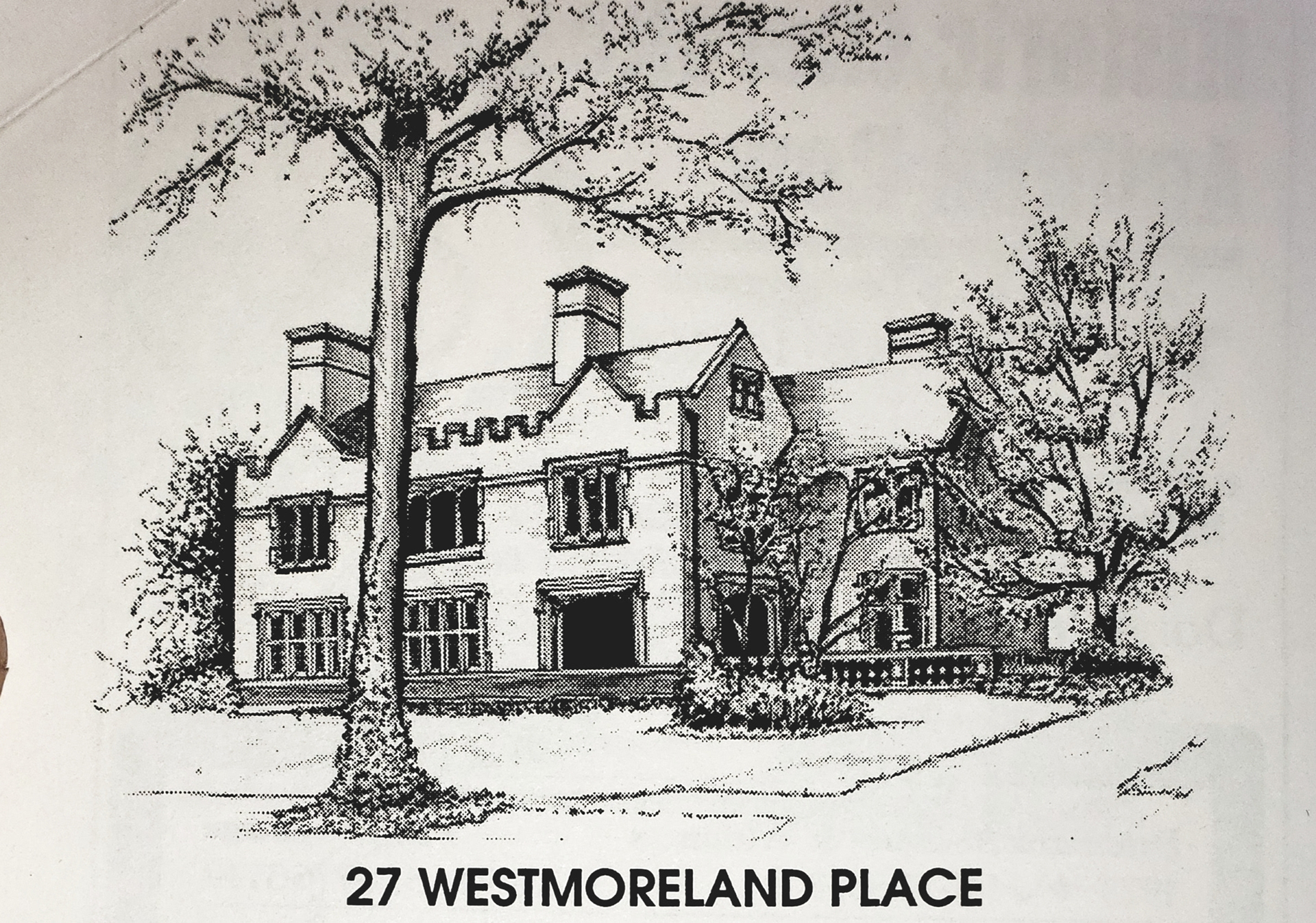 Pen and Ink - West Moreland Place St. Louis, MO