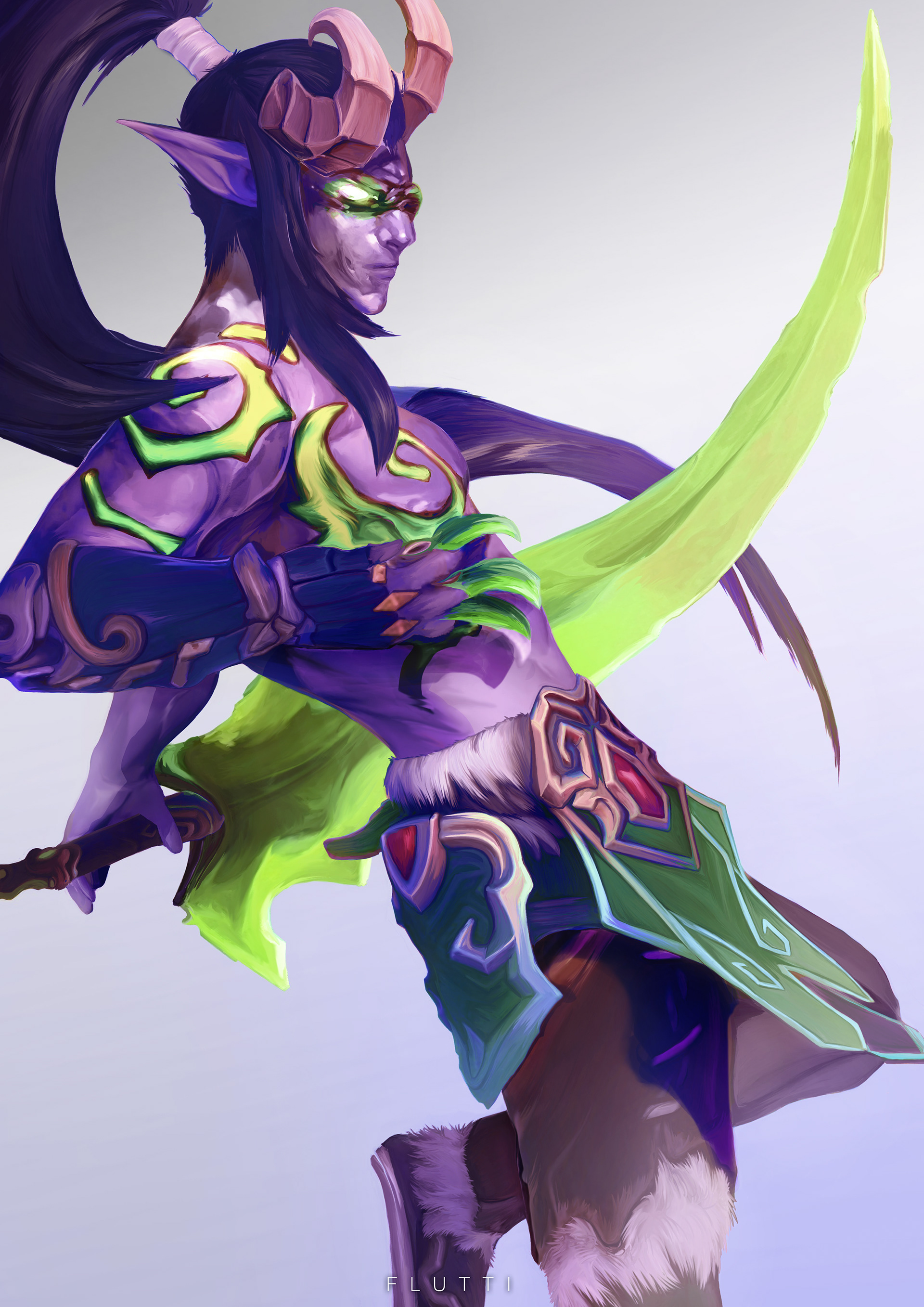 fluttiart-genji-illidan