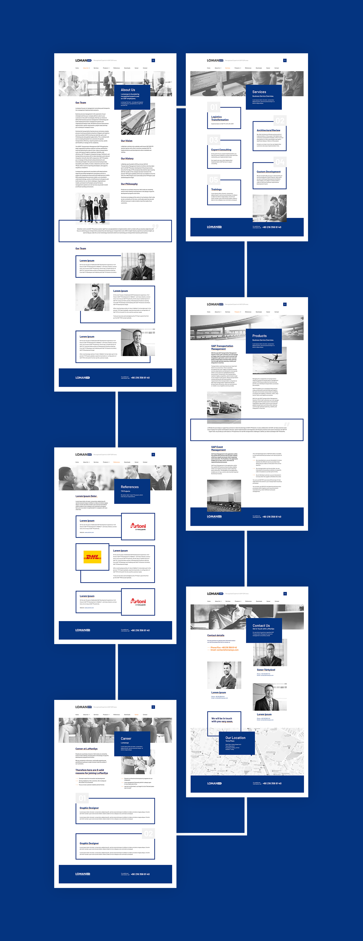 lomansys - strona www - Michał Rajczak - Portfolio - Grafik Freelancer - Poznań