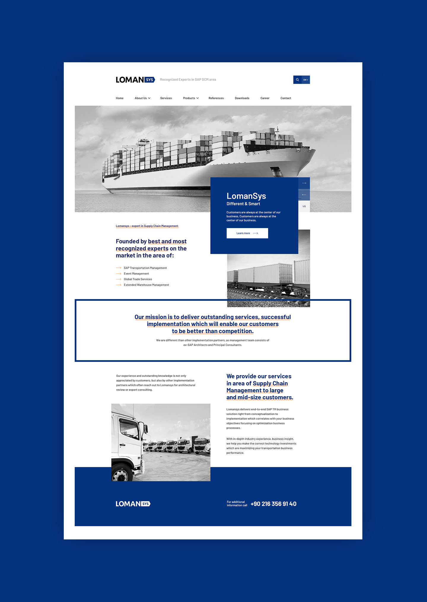 lomansys - strona www - Michał Rajczak - Portfolio - Grafik Freelancer - Poznań