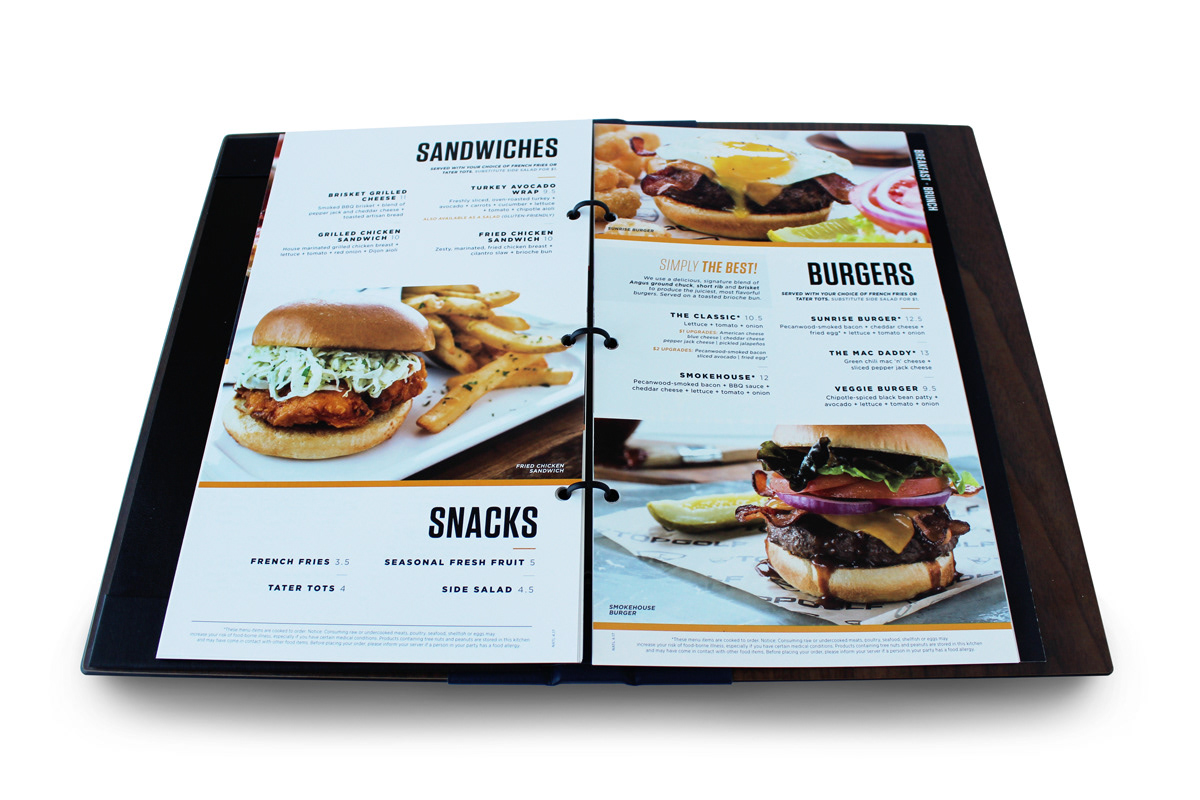 Ben Marshall Topgolf Menu