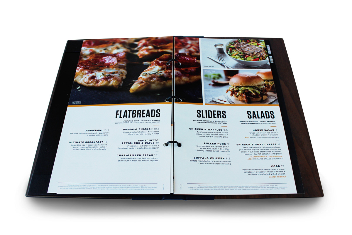 Ben Marshall Topgolf Menu