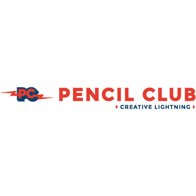 Pencil Club Design Horizontal Logo