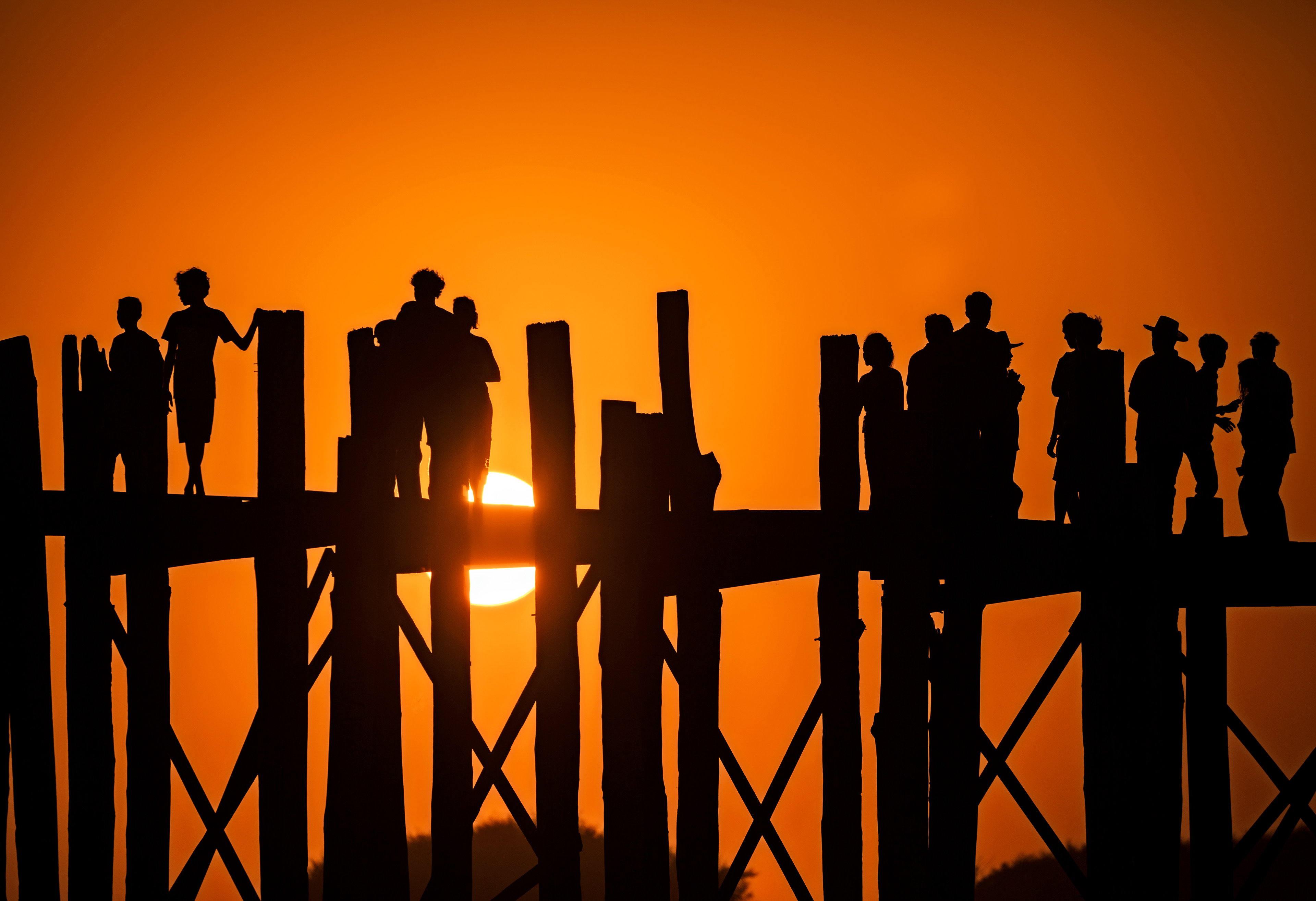 U Bein bridge, Mandalay