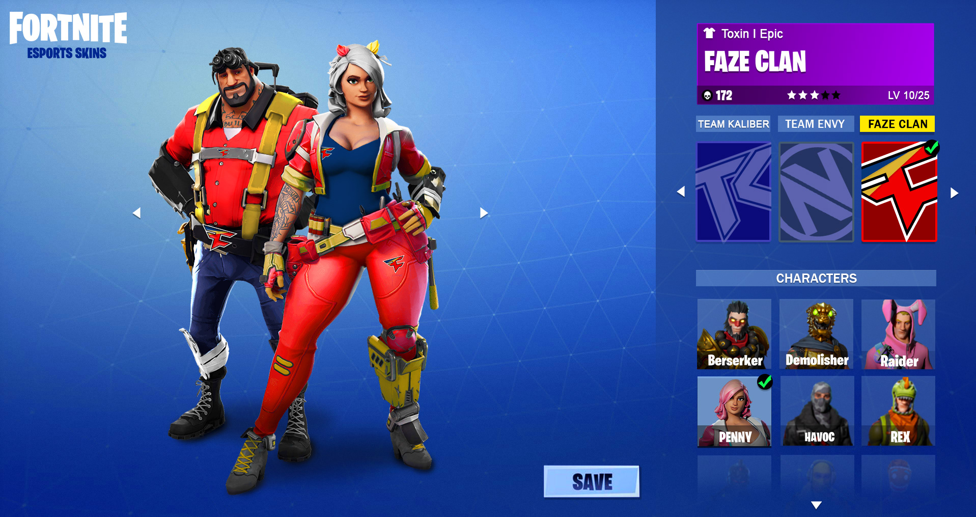 Fortnite Esports Skins Toxin Fortnite Esports Skins