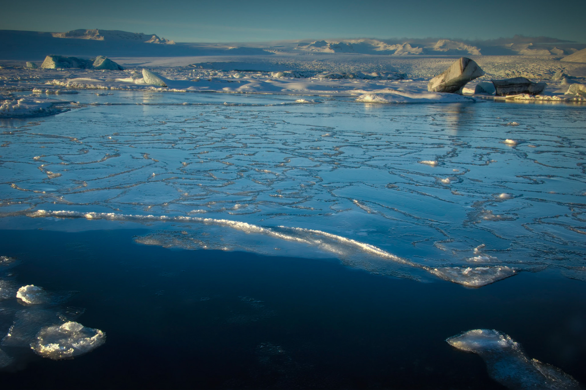 Thin layers of ice forced together by tidal forces in Jökulsárlón.JökulsárlónAusturland, IcelandFebruary 9, 2016This is an HDR image consisting of 5 exposures merged in Photomatix Pro. Additional processing in Lightroom and Photoshop.PENTAX K-3, Sigma 18-250mm f/3.5-6.3 DC OS HSMISO 100 24 mm  ⅛ sec at ƒ / 18