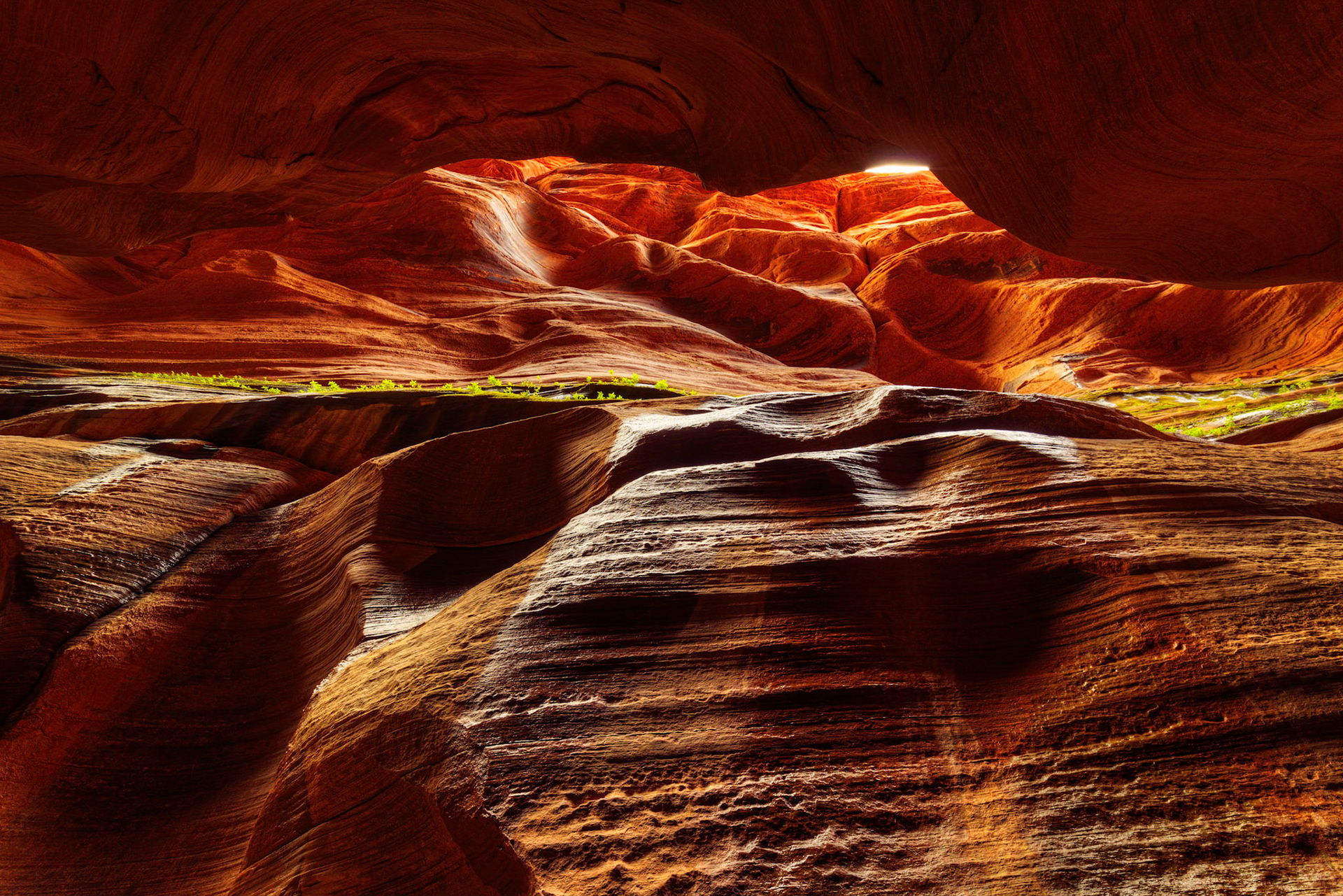 Looking up from the floor of Buckskin Gulch.  Grand Staircase - Escalante National MonumentUtahNovember 13, 2017PENTAX K-1, HD PENTAX-D FA 15-30mm F2.8ED SDM WRISO 100 15 mm  2.0 sec at ƒ / 16