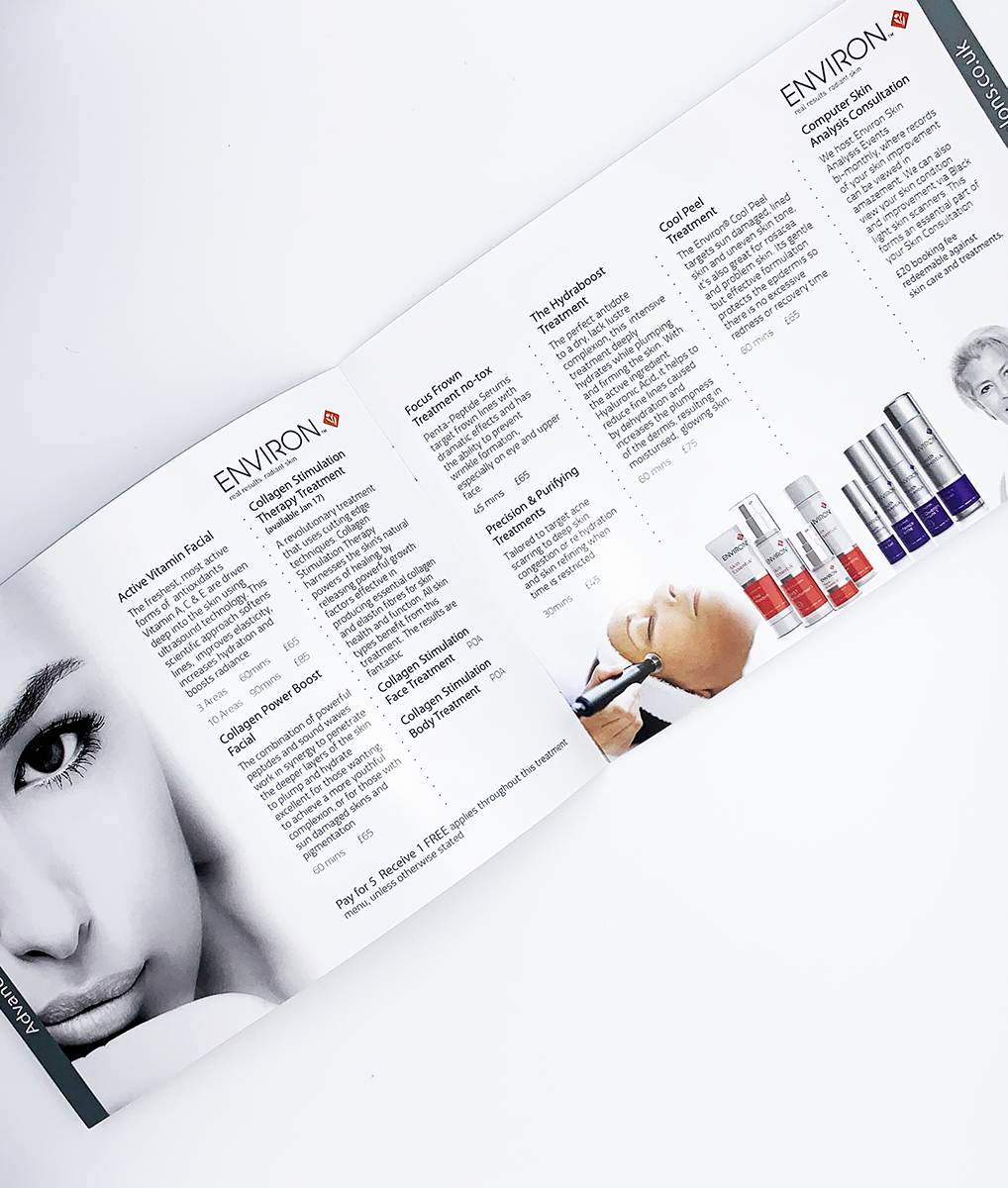 Beauty Brochure for Finishing Touch Skin Clinic