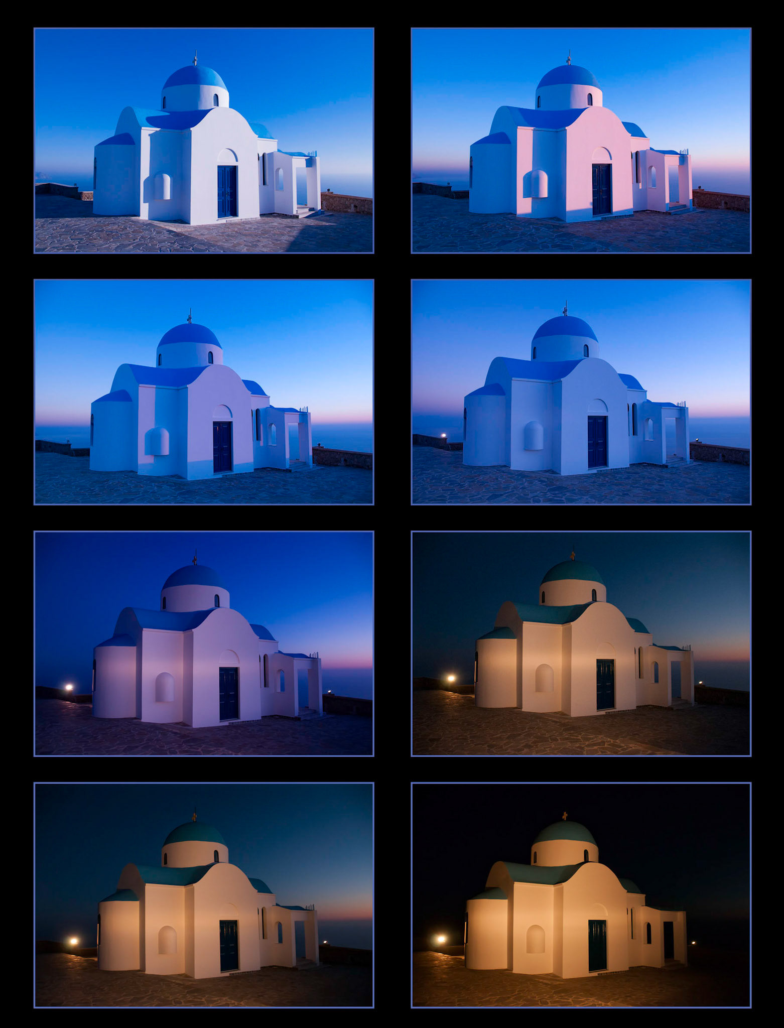 Dusk to Sunset on the Island of Nisyros, Greece.