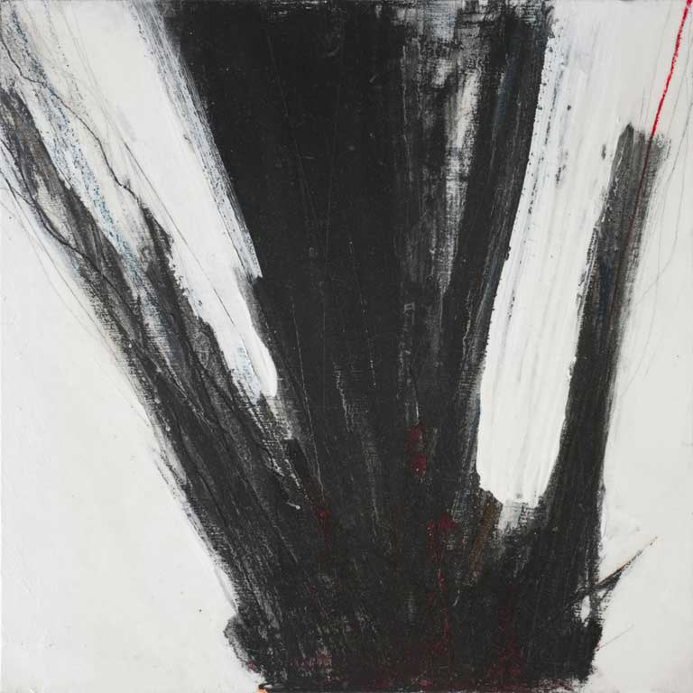 The might is all / August 2012 / Mixed media on panel / 30x30cm