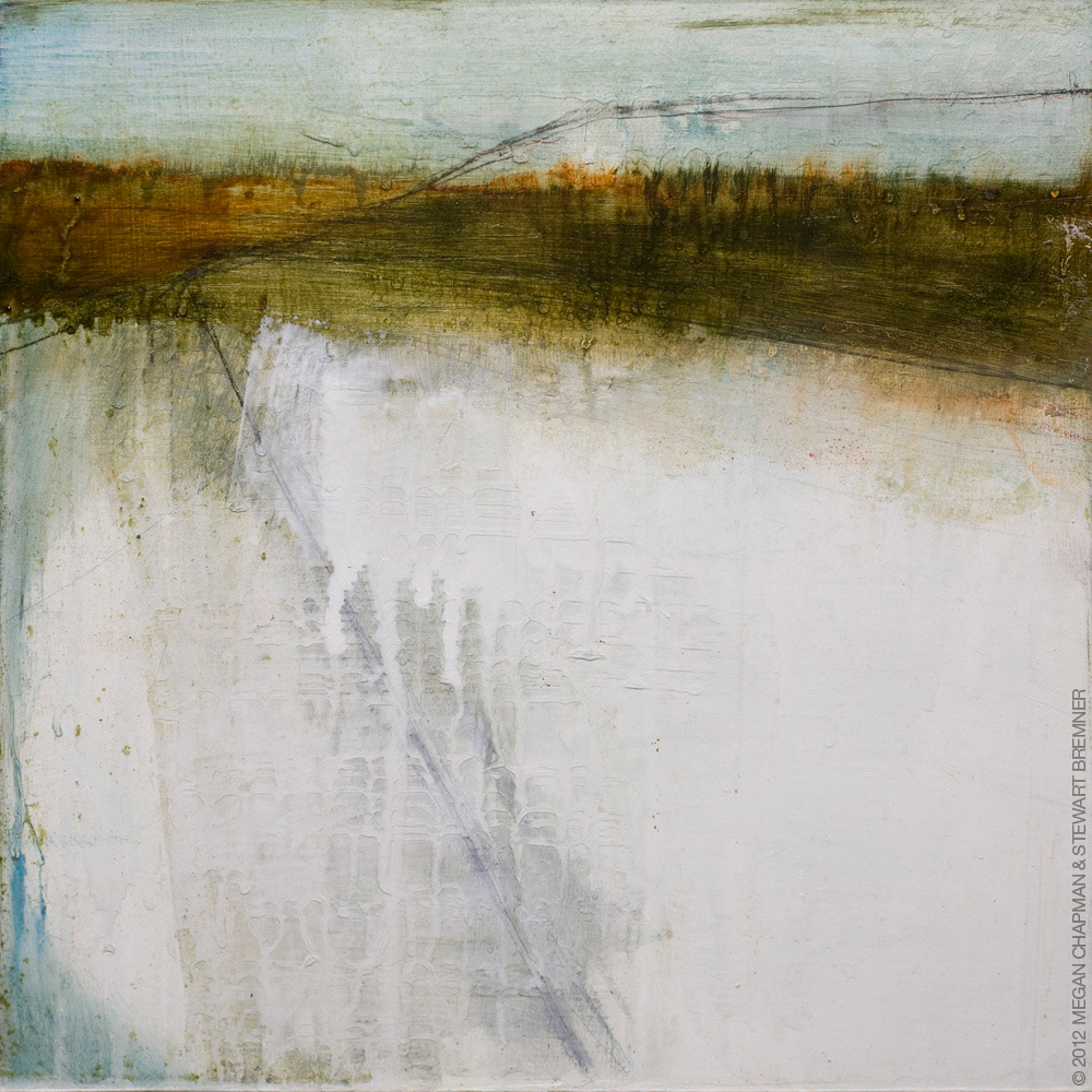 We live between hills / May 2012 / Mixed media on panel / 30x30cm / Sold