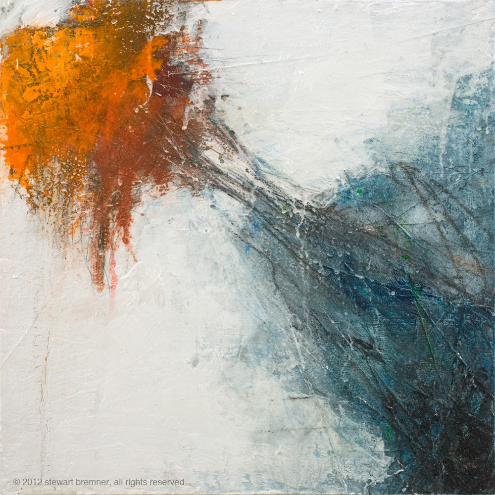Breaking with the past / January 2012 / Mixed media on panel / 30x30cm / Sold