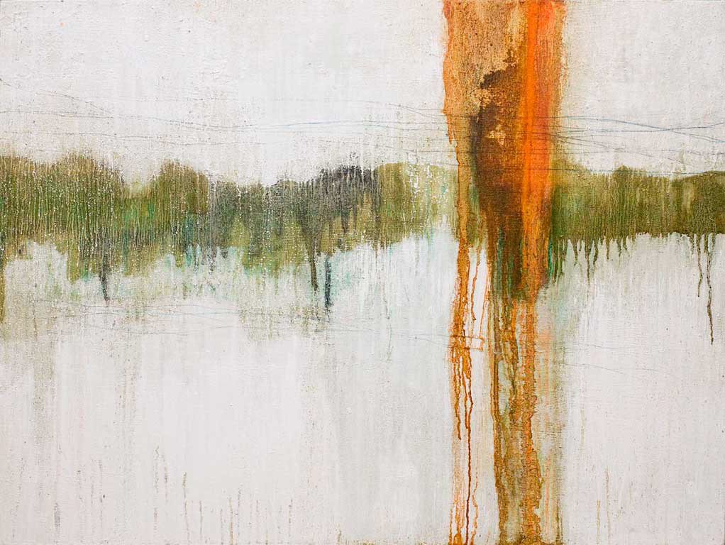 A fearless humming across the wires / May 2011 / Mixed media on canvas / 76x100cm / Sold