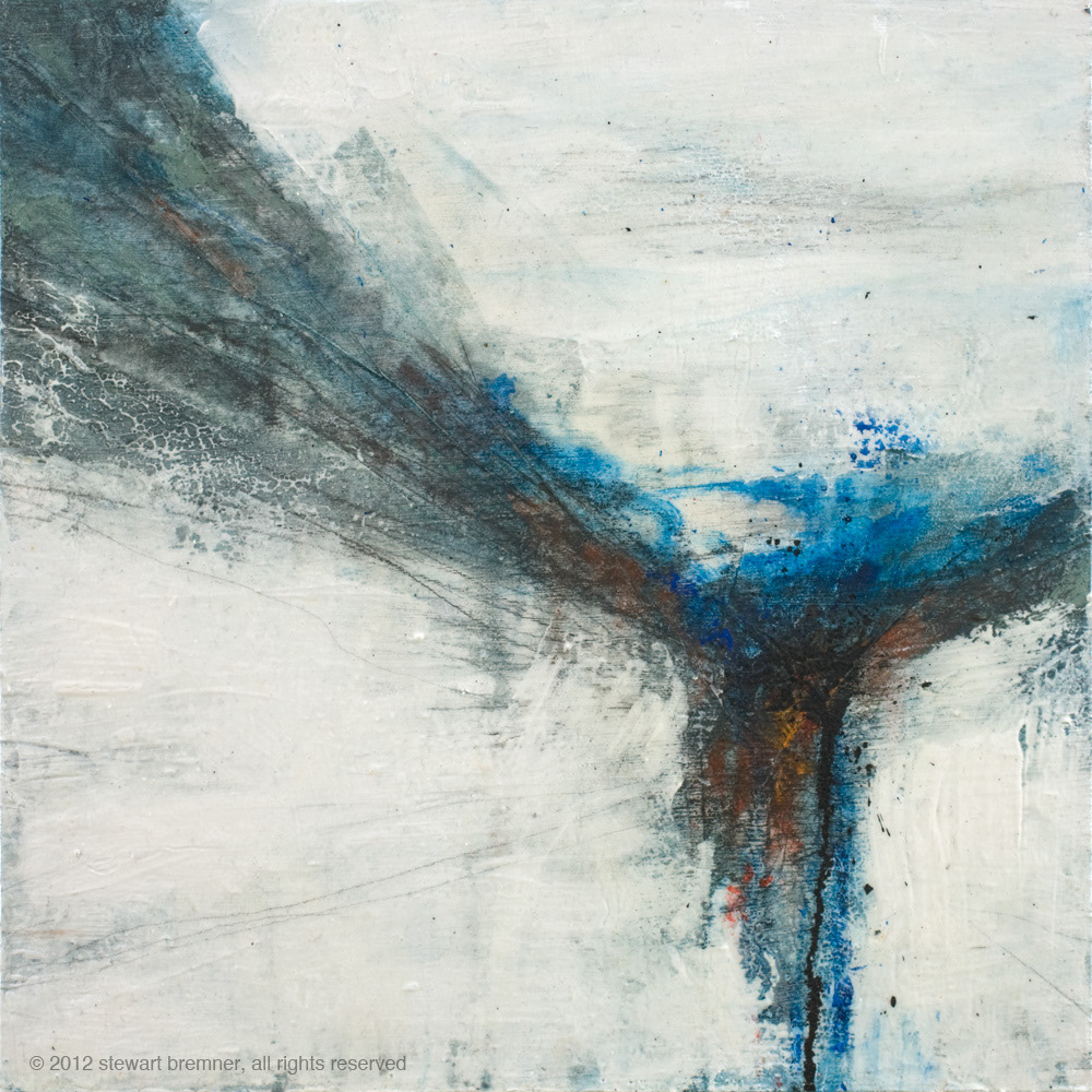 Longing in the lines / January 2012 / Mixed media on panel / 30x30cm / Sold
