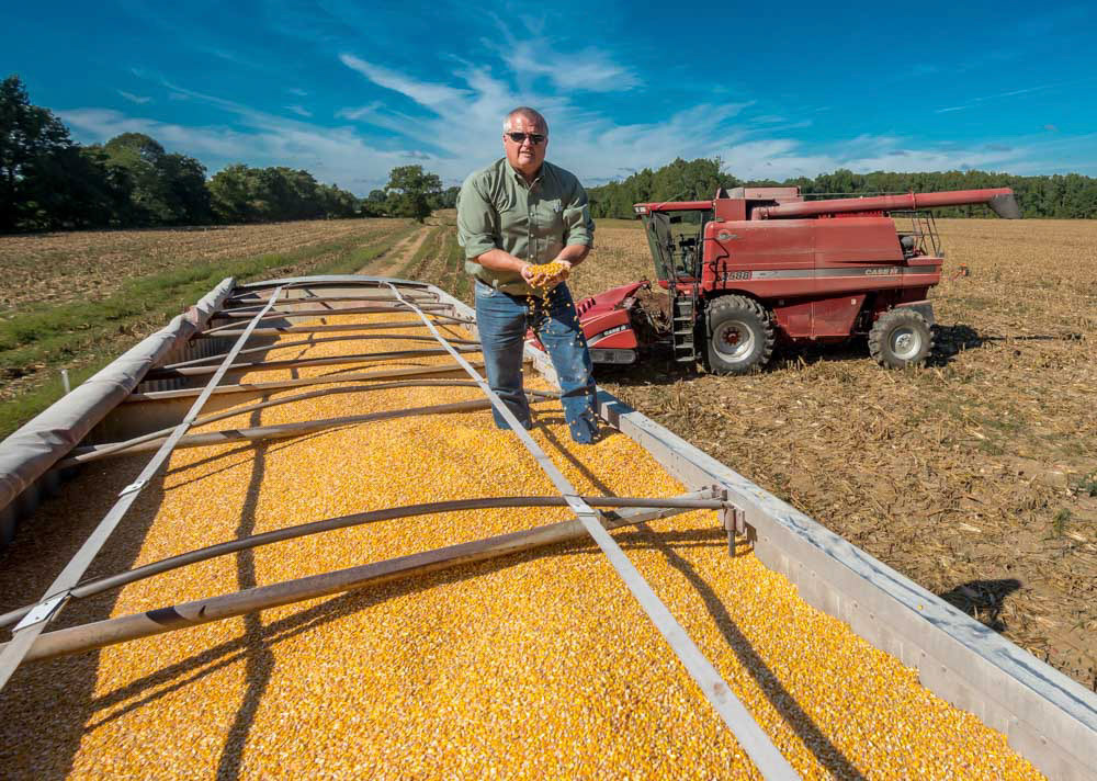 Chip Bowling, First Vice President of the National Corn Growers Association, on his farm in Newburg, Maryland, September 26, 2014