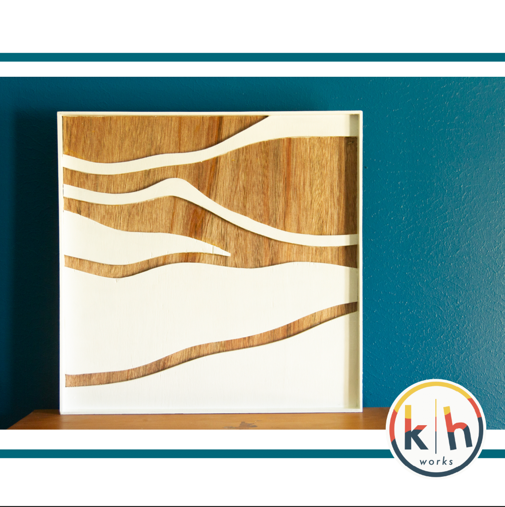 Natural Grain #1 SOLD 2'x2' Wooden Relief from Abstracts from Natural Design Collection