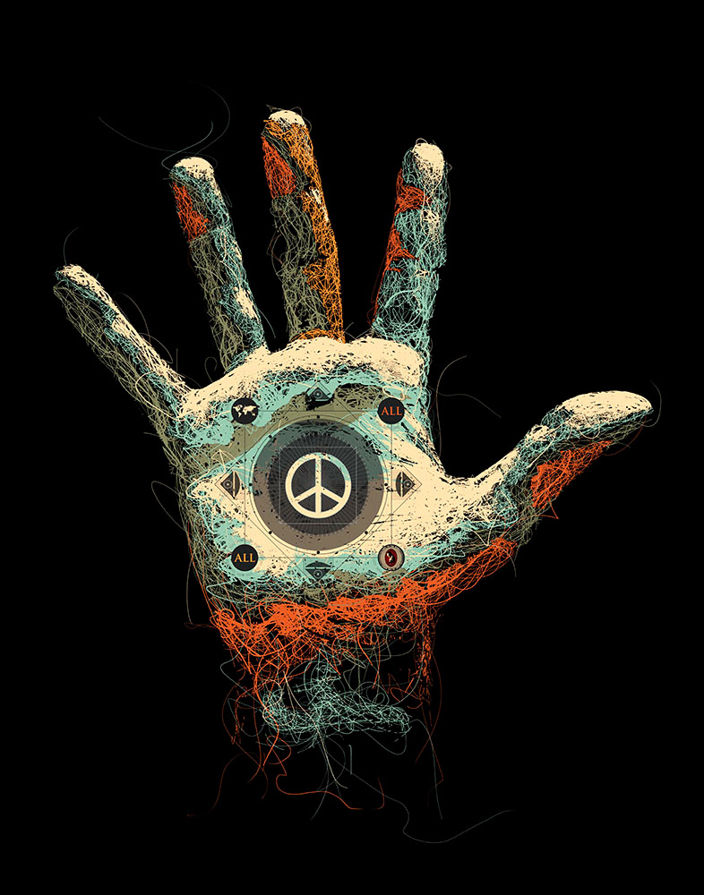 Peace (Limited Edition of 20) 90 x 75 cm, 200 €
