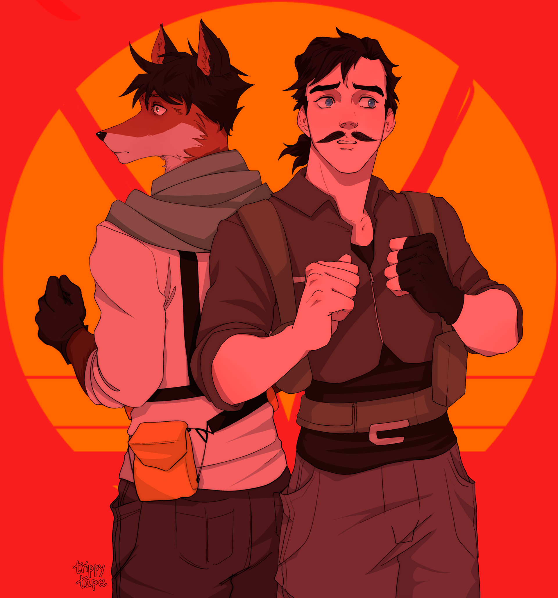 Gabe and Max by TrippyTape