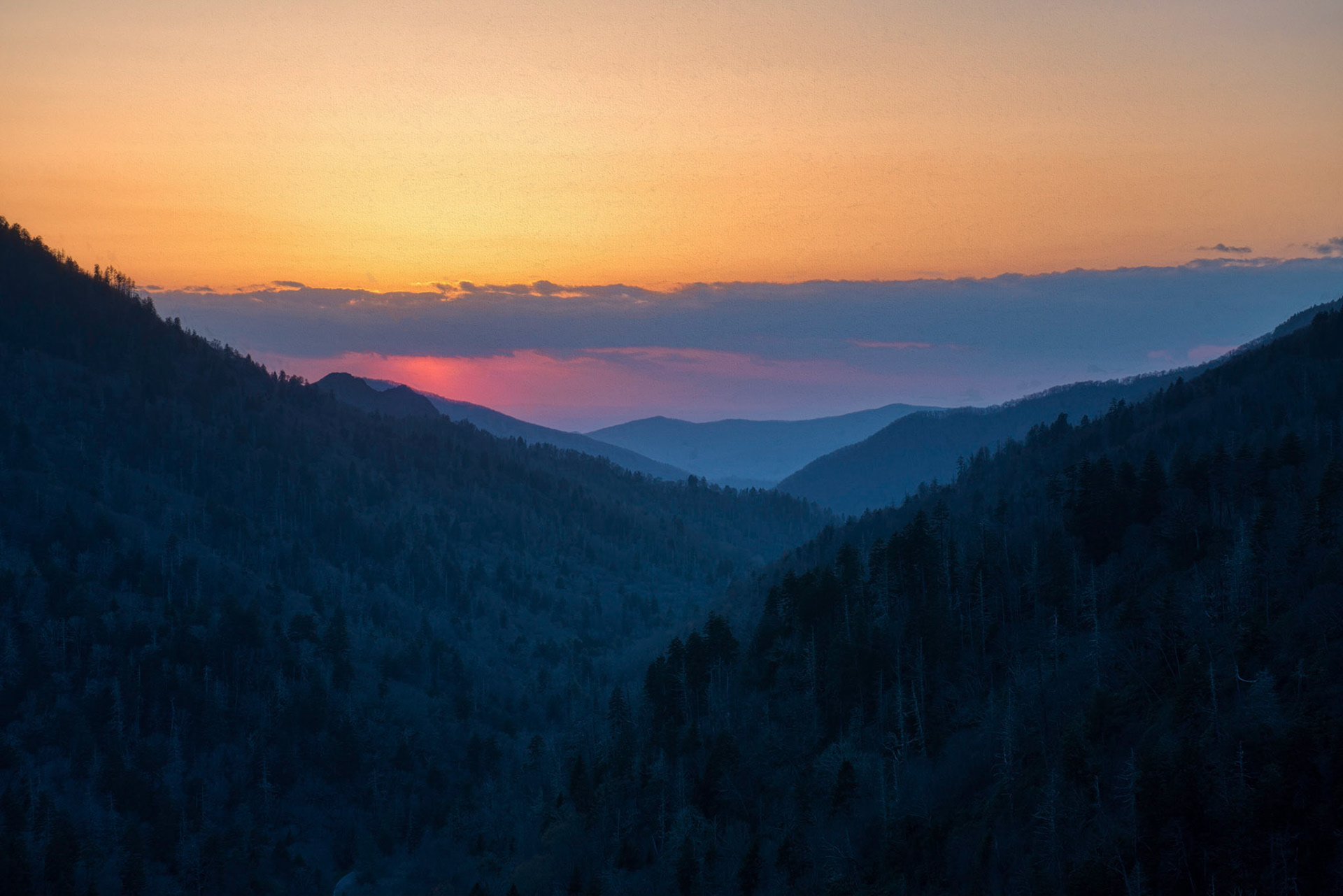 Sunset at Newfound Gap