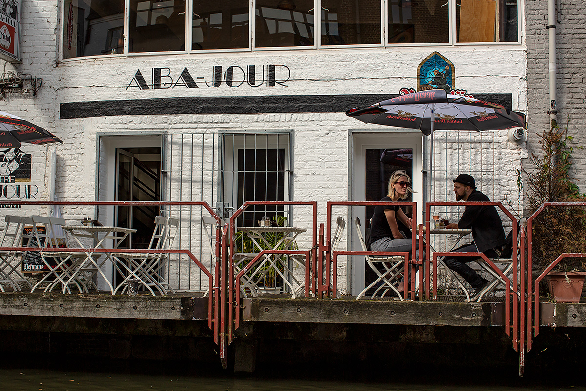 Canal side dining